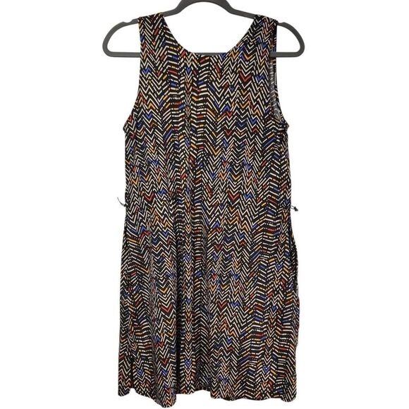 Title Nine Dress Women's Round Trip Dress BodegaChevron Pattern Travel | M EUC - Picture 4 of 14